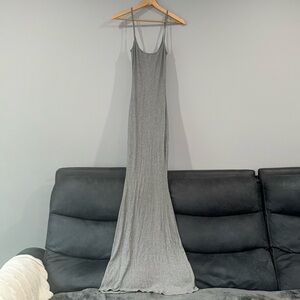 SKIMS Soft Lounge Long Sparkly Grey Maxi Dress Size Small